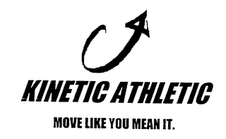 KINETIC ATHLETIC MOVE LIKE YOU MEAN IT. logo