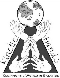 KINETIC HANDS KEEPING THE WORLD IN BALANCE logo