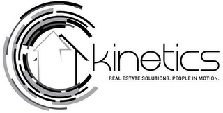 KINETICS REAL ESTATE SOLUTIONS. PEOPLE IN MOTION. logo