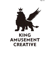 KING AMUSEMENT CREATIVE logo