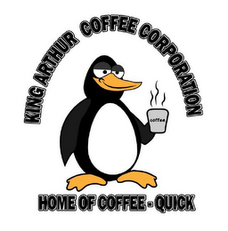 KING ARTHUR COFFEE CORPORATION HOME OF COFFEE - QUICK logo