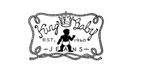 KING BABY EST. 1960 JEANS logo