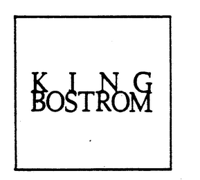 KING BOSTROM logo