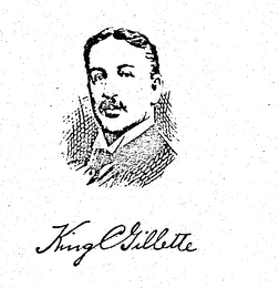 KING C GILLETTE logo