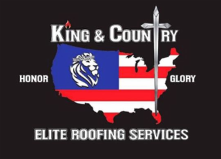 KING & COUNTRY HONOR GLORY ELITE ROOFING SERVICES logo