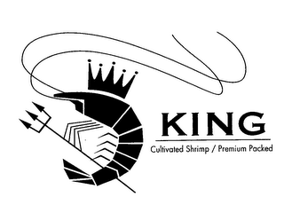 KING CULTIVATED SHRIMP / PREMIUM PACKED logo