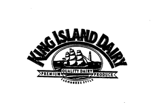 KING ISLAND DAIRY PREMIUM QUALITY DAIRY PRODUCE FARMHOUSE STYLE logo