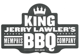 KING JERRY LAWLER'S MEMPHIS BBQ COMPANYEST. 2016 logo