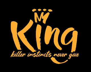 KING KILLER INSTINCTS NEVER GIVE logo