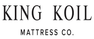 KING KOIL MATTRESS CO. logo