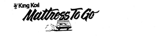 KING KOIL MATTRESS TO GO logo