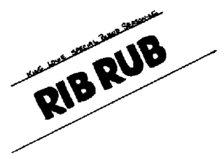 KING LOUIE SPECIAL BLEND SEASONING RIB RUB logo