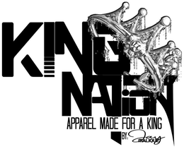 KING NATION APPAREL MADE FOR A KING BY:JAY MALIQUE logo