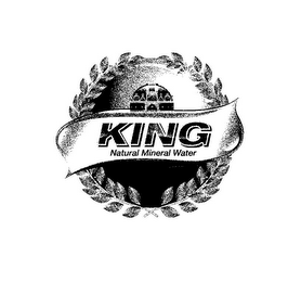 KING NATURAL MINERAL WATER logo