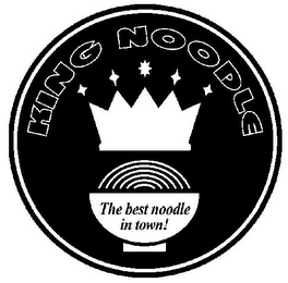 KING NOODLE THE BEST NOODLE IN TOWN! logo