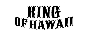 KING OF HAWAII logo