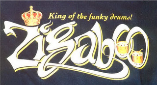KING OF THE FUNKY DRUMS! ZIGABOO logo