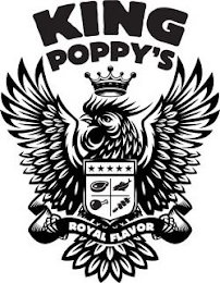 KING POPPY'S ROYAL FLAVOR logo