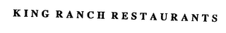 KING RANCH RESTAURANTS logo