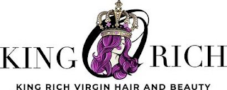 KING RICH VIRGIN HAIR AND BEAUTY logo