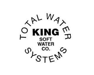 KING SOFT WATER CO. TOTAL WATER SYSTEMS logo