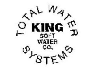 KING SOFT WATER CO. TOTAL WATER SYSTEMS logo