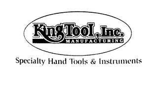 KING TOOL INC MANUFACTURING SPECIALTY HANDS TOOLS INSTRUMENTS logo