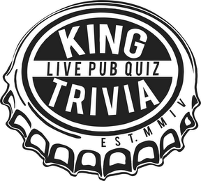 KING TRIVIA LIVE PUB QUIZ EST. MMIV logo