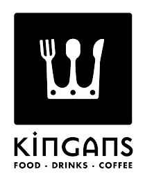 KINGANS FOOD · DRINKS · COFFEE logo