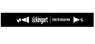 KINGART. TWIN TIP BRUSH PEN