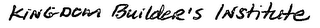 KINGDOM BUILDER'S INSTITUTE logo