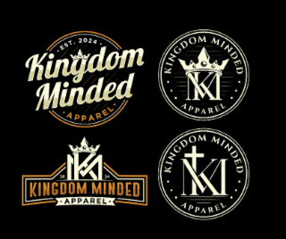 KINGDOM MINDED APPAREL EST. 2024 logo