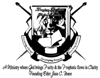 KINGDOM REFINERS PROPHETIC MINISTRIES DECLARING CHANGE DEVELOPING PURPOSE REACHING DESTINY A MINISTRY WHERE GOD BRINGS PURITY & THE PROPHETIC FLOWS IN CLARITY FOUNDING ELDER JUAN C. BEANE logo