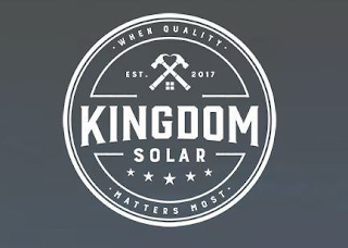 KINGDOM SOLAR WHEN QUALITY MATTERS MOST EST. 2017 logo