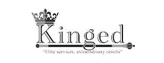 KINGED "ELITE SERVICES, EXTRAORDINARY RESULTS" logo