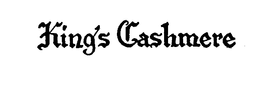 KING'S CASHMERE logo