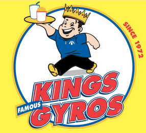 KINGS FAMOUS GYROS SINCE 1972 logo