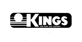 KINGS FOR KING SIZE SAVINGS logo