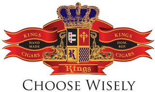 KINGS HAND MADE CIGARS KINGS DOM REP CIGARS KINGS KINGS logo