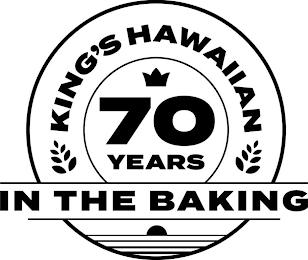 KING'S HAWAIIAN 70 YEARS IN THE BAKING logo