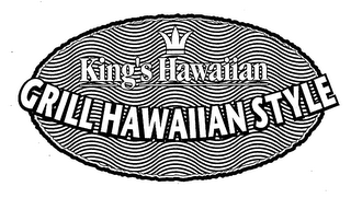 KING'S HAWAIIAN GRILL HAWAIIAN STYLE logo