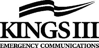 KINGS III EMERGENCY COMMUNICATIONS logo