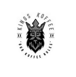 KINGS KOFFEE XX XV OUR KOFFEE RULES logo