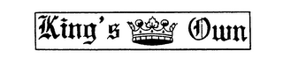 KING'S OWN logo