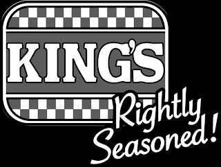 KING'S RIGHTLY SEASONED! logo