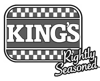 KING'S RIGHTLY SEASONED. logo