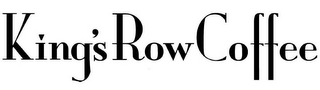 KING'S ROW COFFEE logo