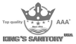 KING'S SANITORY USA TOP QUALITY SINCE 1914 AAA+ logo