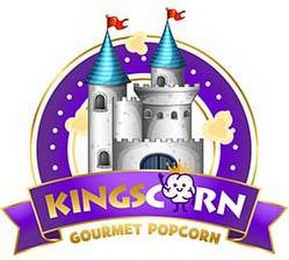 KINGSCORN GOURMET POPCORN logo