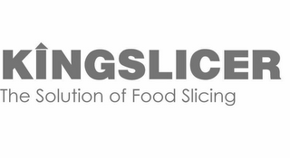 KINGSLICER THE SOLUTION OF FOOD SLICING logo